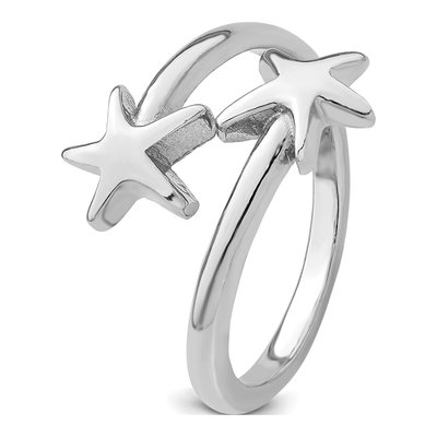 Sterling Silver Starfish Adjustable Ring – view 6