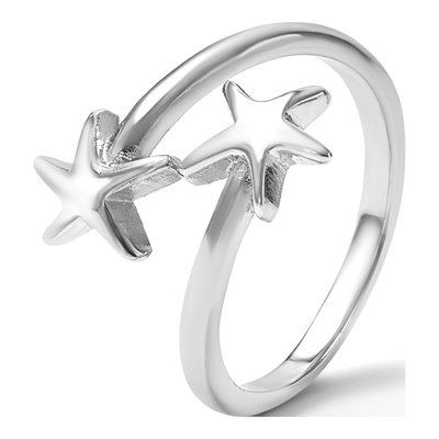 Sterling Silver Starfish Adjustable Ring – view 8