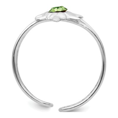 Sterling Silver CZ Turtle Toe Ring – view 3
