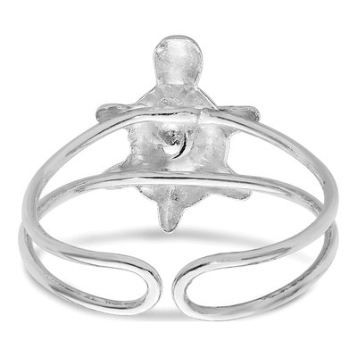Sterling Silver CZ Turtle Toe Ring – view 6
