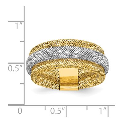 14K Yellow Gold Stretch Ring – view 6