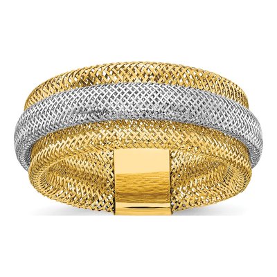 14K Yellow Gold Stretch Ring