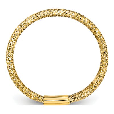 14K Yellow Gold Textured Stretch Ring – view 3