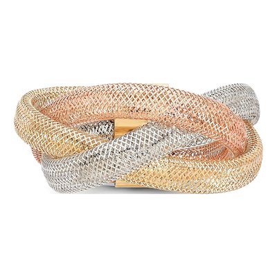 14K Yellow Gold Intertwined Stretch Ring – view 5