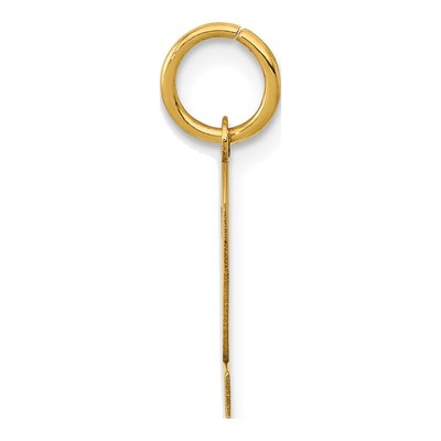 14K Yellow Gold Small Number 2 Pendant – view 3