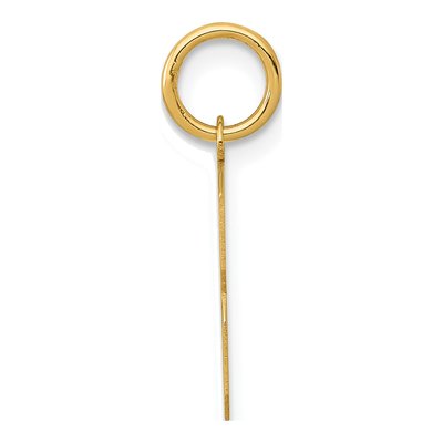 14K Yellow Gold Number 3 Charm – view 3