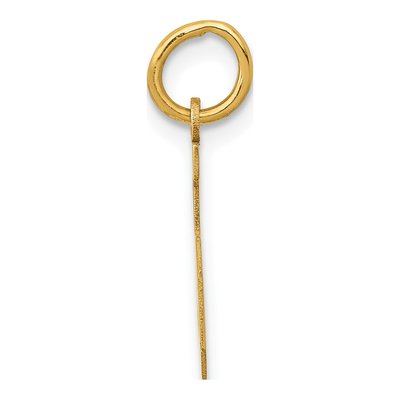 14K Yellow Gold Small Number 5 Pendant – view 3