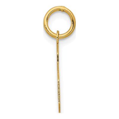 14K Yellow Gold Number 6 Charm – view 3