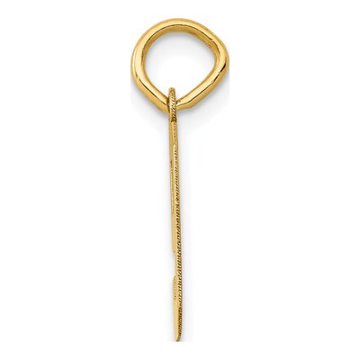 14K Yellow Gold Small Number 9 Pendant – view 3
