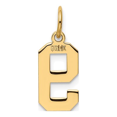 14K Yellow Gold Small Number 9 Pendant – view 4