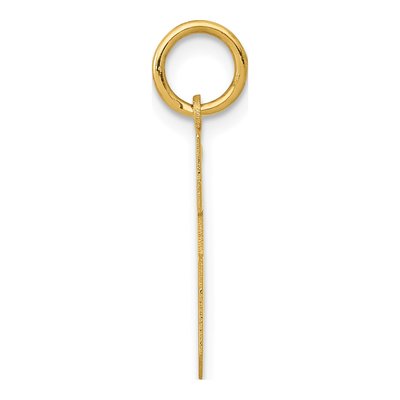 14K Yellow Gold Small Number 15 Charm – view 3
