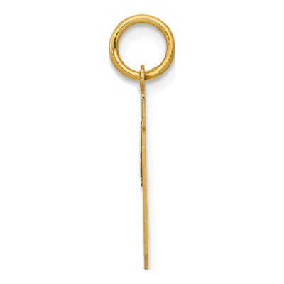 14K Yellow Gold Small Number 19 Pendant – view 3