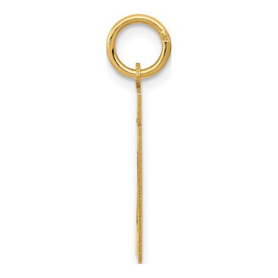 14K Yellow Gold Small Number 21 Charm – view 3
