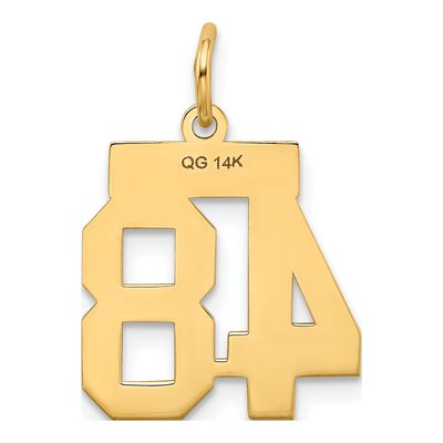 14K Yellow Gold Small Number 48 Pendant – view 4