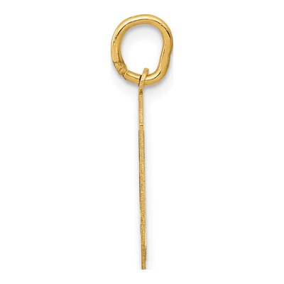 14K Yellow Gold Number 0 Charm – view 3