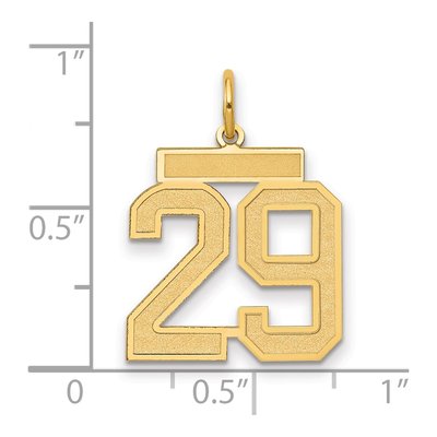 14K Yellow Gold Number 29 Pendant – view 2