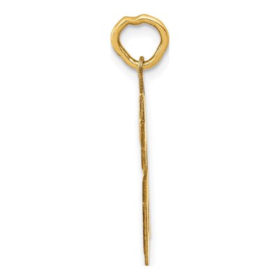 14K Yellow Gold Number 66 Charm – view 3