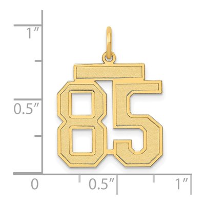 14K Yellow Gold Number 85 Charm – view 4