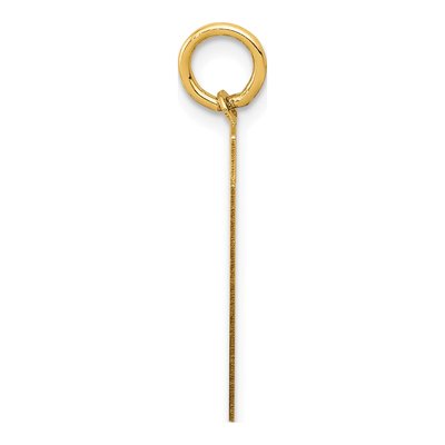 14K Yellow Gold Number 91 Charm – view 2