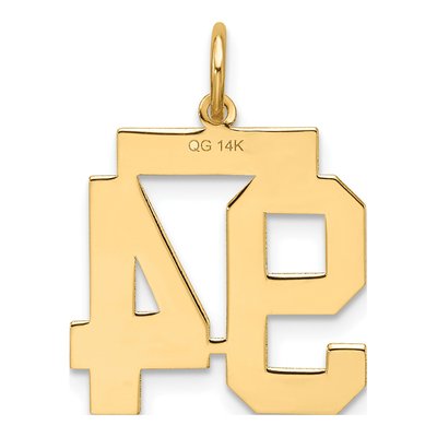 14K Yellow Gold Number 94 Charm – view 4