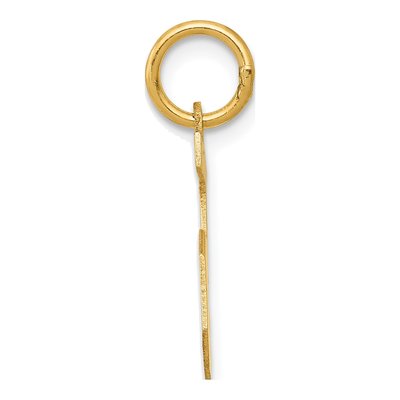 14K Yellow Gold Small Number 5 Pendant – view 3