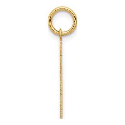 14K Yellow Gold Small Number 21 Charm – view 3