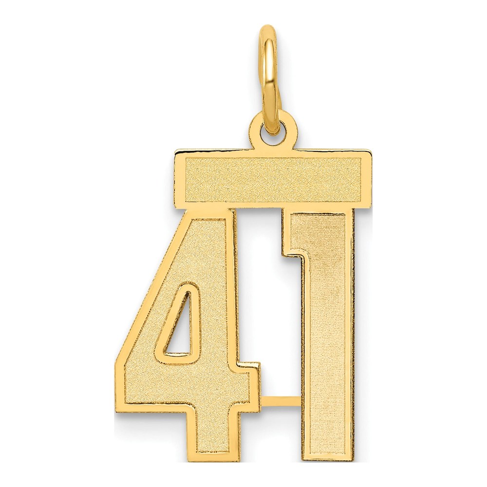 14K Gold Number 41 Charm
