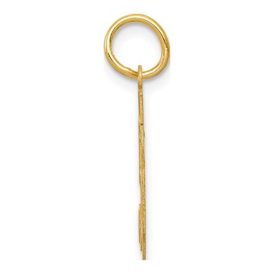 14K Yellow Gold Small Number 50 Charm – view 2