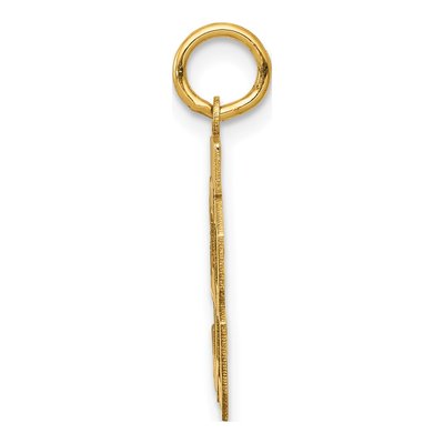14K Yellow Gold Small Number 58 Charm – view 2