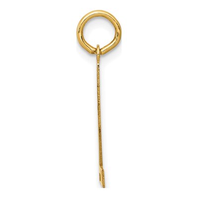 14K Yellow Gold Number 72 Charm – view 3