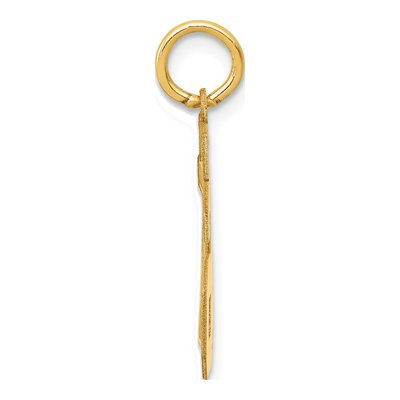 14K Yellow Gold Small Number 76 Charm – view 2