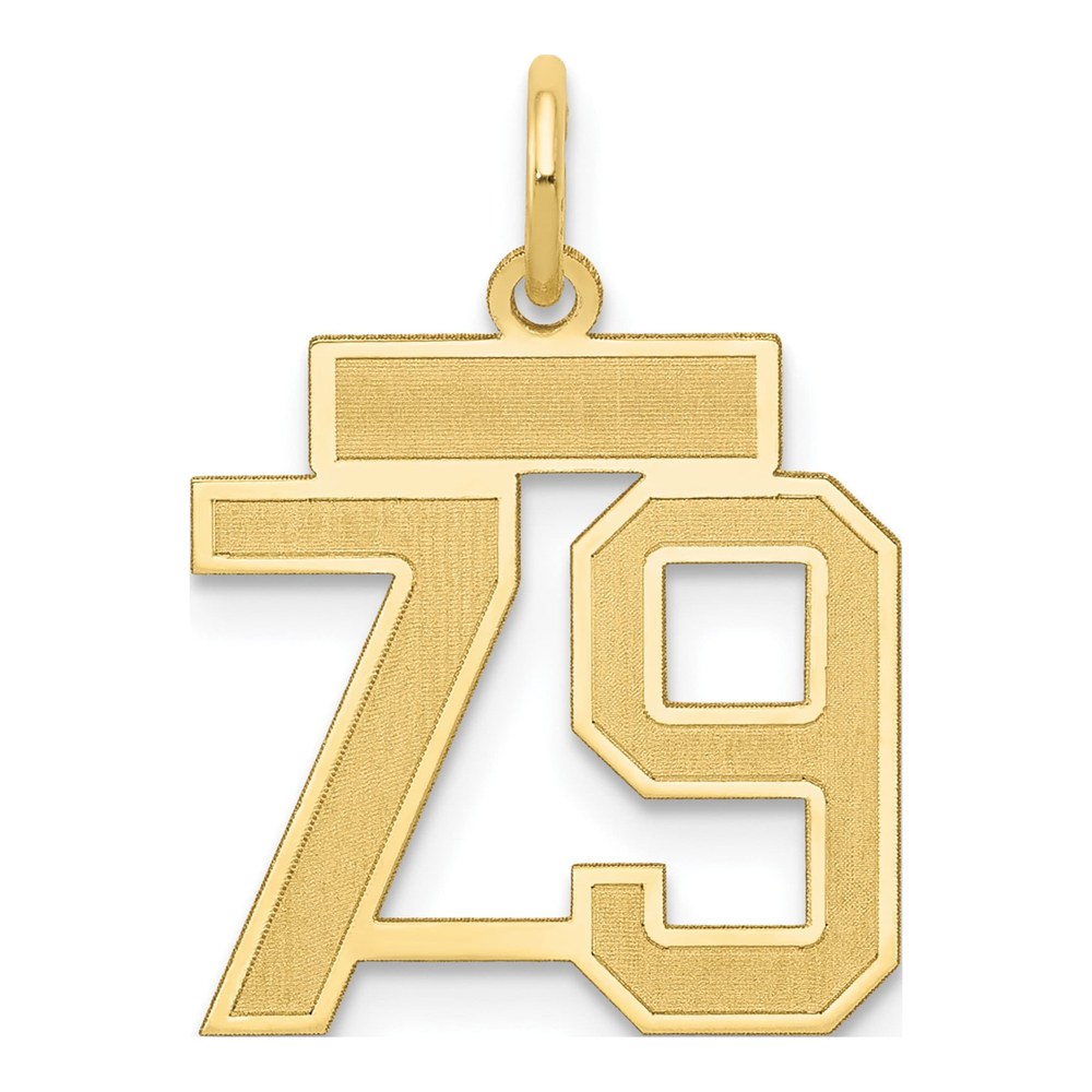 14K Gold Number 79 Charm