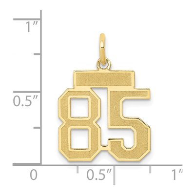 14K Yellow Gold Small Number 85 Charm – view 4
