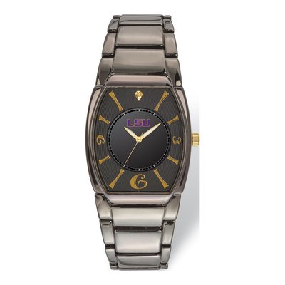 LSU Tigers Black-Plated Executive Quartz Watch