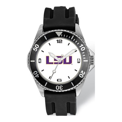 LSU Tigers Men's Silicone Strap Quartz Watch