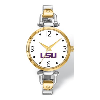LSU Tigers Two-Tone Quartz Bracelet Watch for Her – view 2