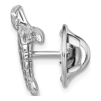Sterling Silver Turtle Tie Pin – view 3