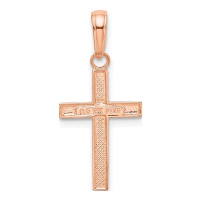 14K Rose Gold Small Cross Pendant – view 5
