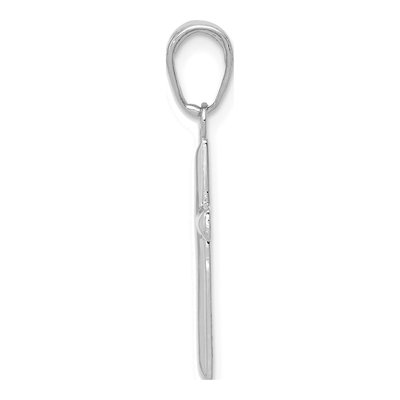 14K White Gold Small Cross Pendant – view 3