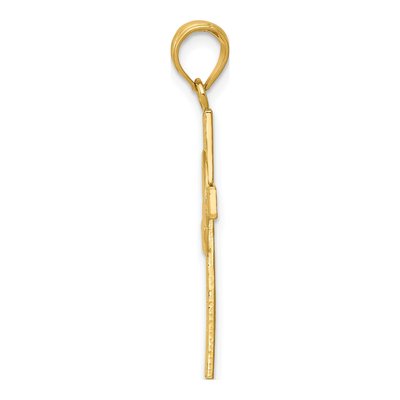 14K Yellow Gold Claddagh Cross Pendant – view 3