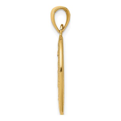 14K Yellow Gold Miraculous Medal Pendant – view 3