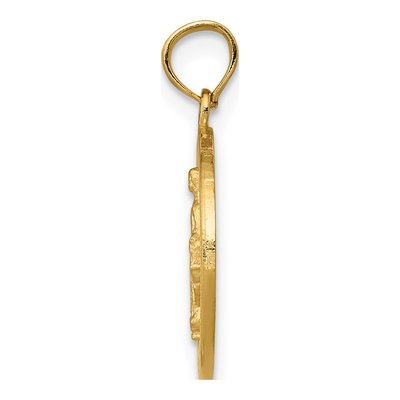 14K Yellow Gold Miraculous Medal Pendant – view 3