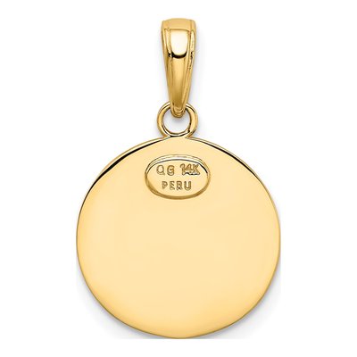 14K Yellow Gold Saint Christopher Medal Charm – view 4