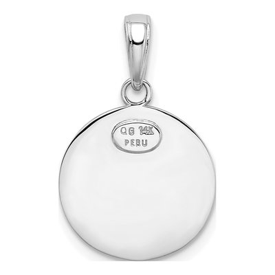 14K White Gold Saint Christopher Medal Charm – view 5
