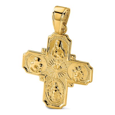 14K Yellow Gold 4-Way Medal Pendant – view 6