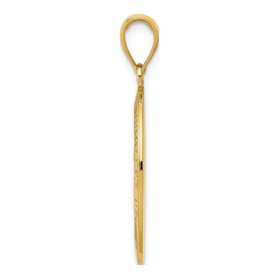 14K Yellow Gold Saint Christopher Medal Pendant – view 3
