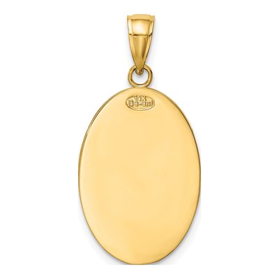 14K Yellow Gold Saint Christopher Medal Pendant – view 4