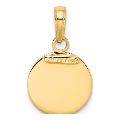 14K Yellow Gold Saint Christopher Medal Charm – view 4