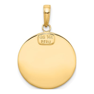 14K Yellow Gold Saint Christopher Medal Pendant – view 4