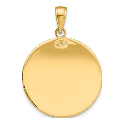 14K Yellow Gold Saint Christopher Medal Pendant – view 5